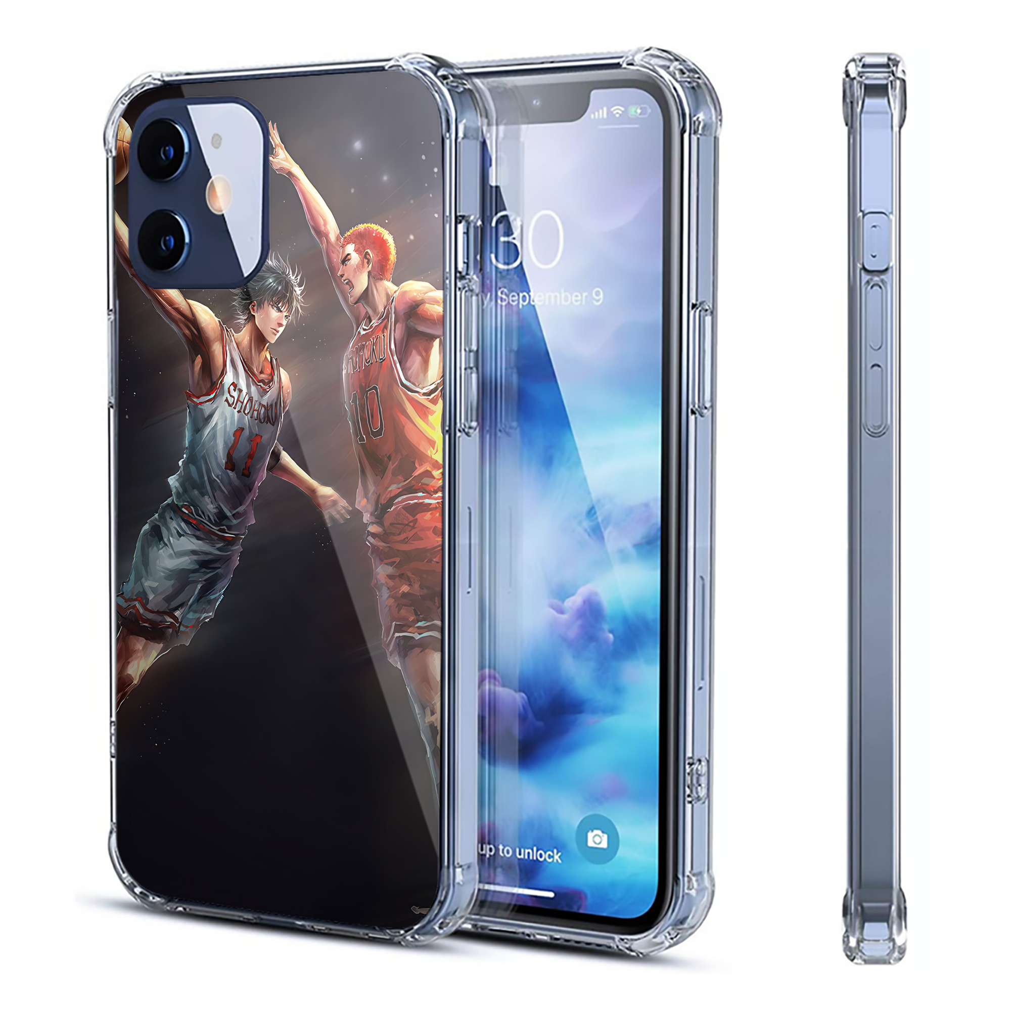 （画像用） SLAM DUNK／スラムダンク 【iPhone 12シリーズ対応】透明スマホケース（クリアソフトケース）